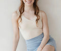 Reversible Tank- Almond