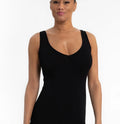 Reversible Regular V Neck Tank- Black