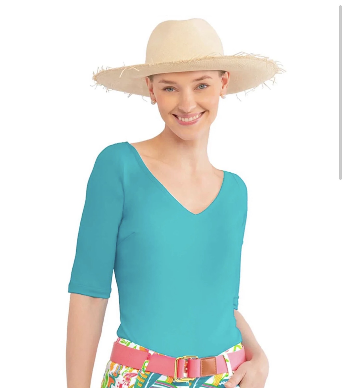 Second Skin Tee- Turquoise