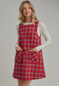 Christmas Plaid Mini Dress