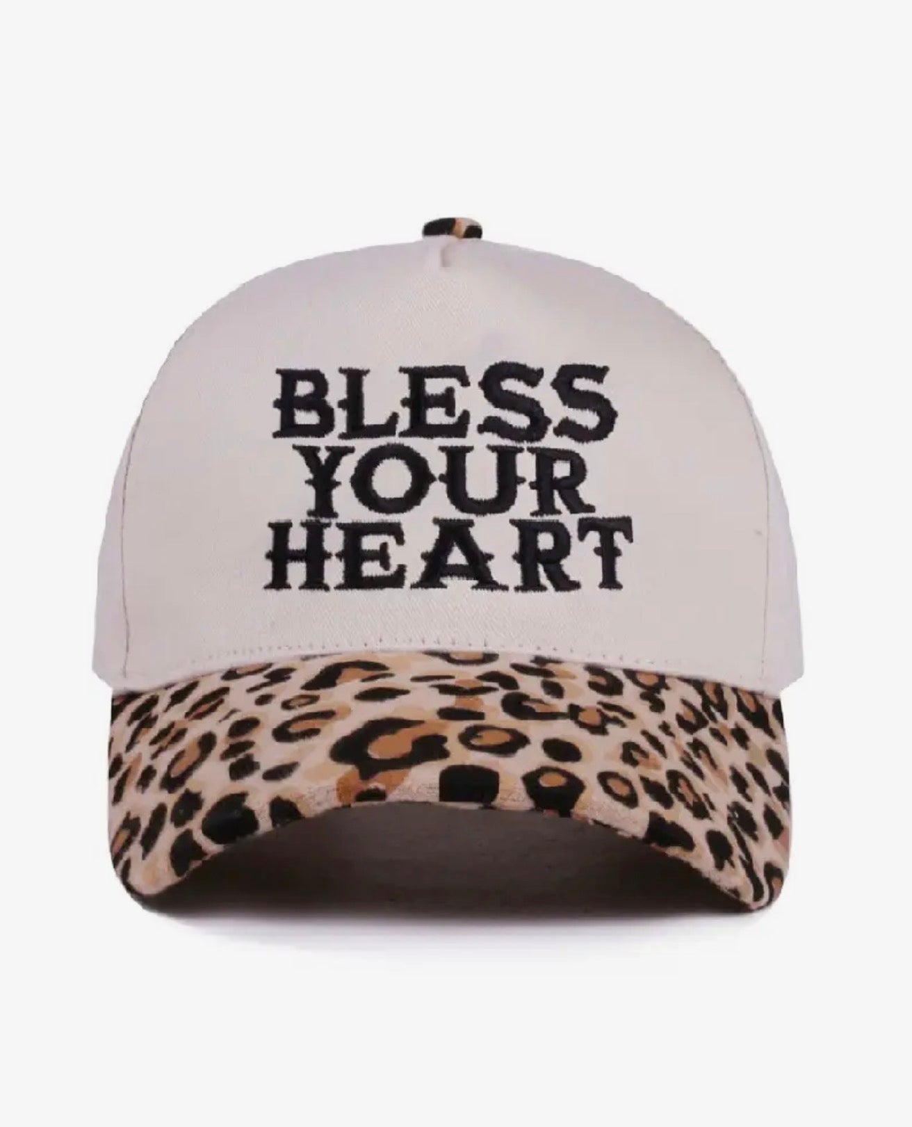 Bless Your Heart- Trucker Hat- Leopard