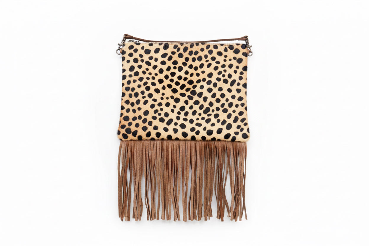 Kels Fringed Medium Flat Cross Body