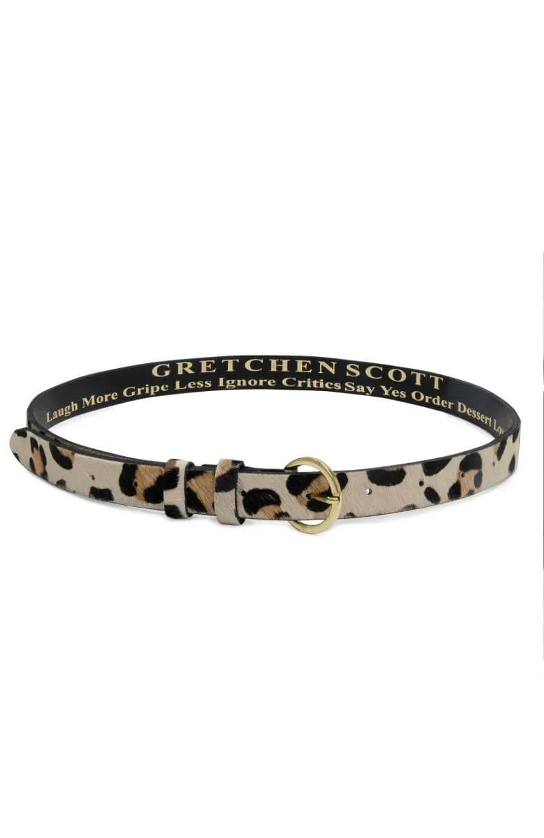 1 Inch Belted Bliss- Leopard