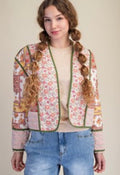LS Print Mix Patchwork Quilted Jacket