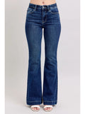 High Waist Trouser Flare- Dark Wash