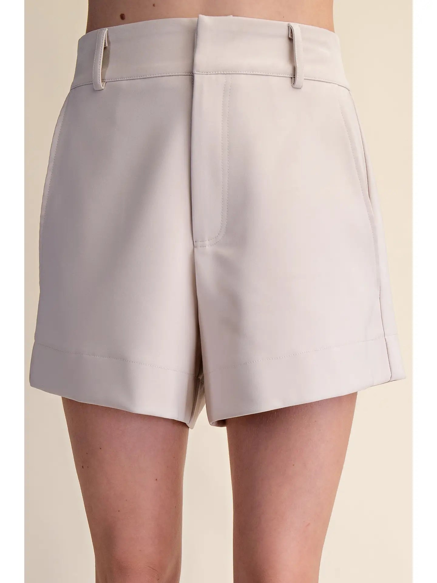 High Waisted Tailored Shorts