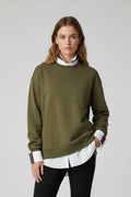 Danny Crew Neck Sweatshirt- Green