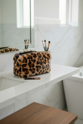 Leopard Print Cosmetic Bag