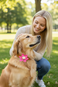 Dog Button Flower