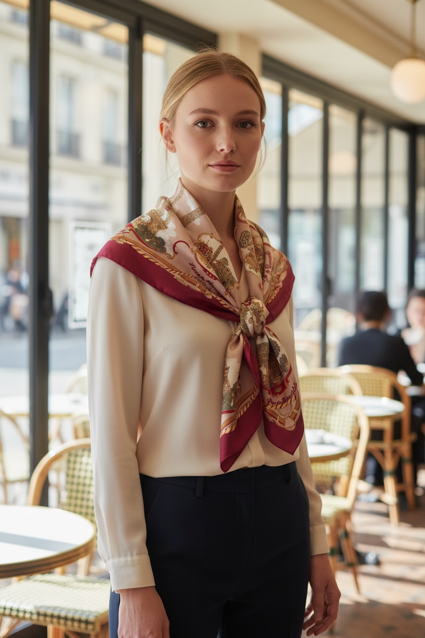 Assorted Silk Scarves From Paris