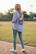 Ball Park Striped Button Down