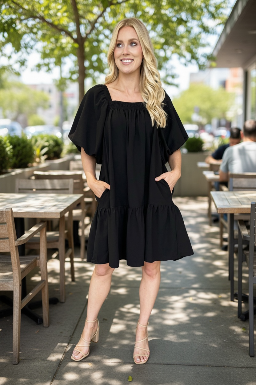 Puff Sleeve Dress