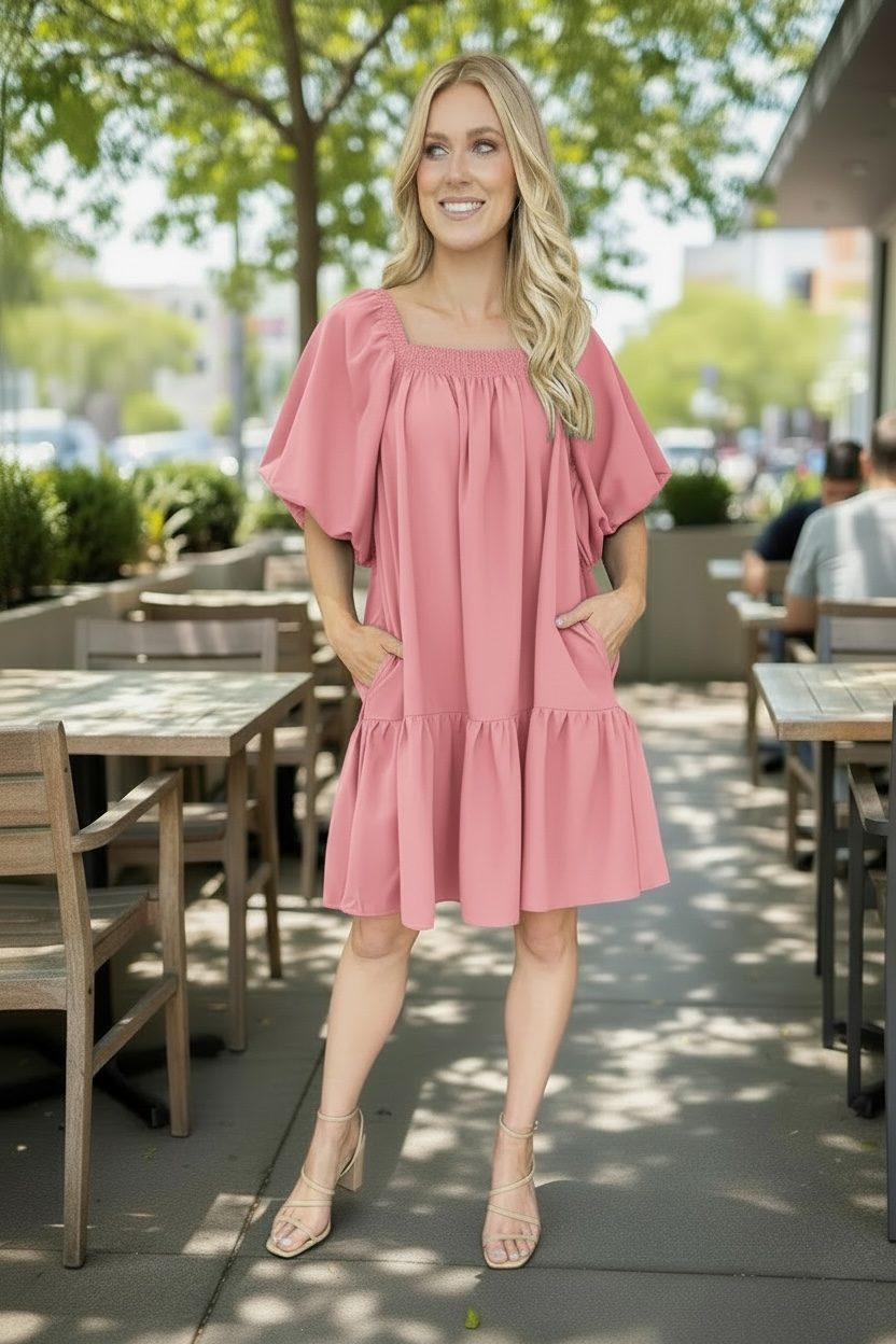 Puff Sleeve Dress
