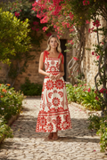 Floral Dress- Red