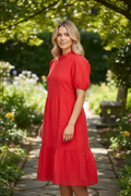 Dress- Red Linen