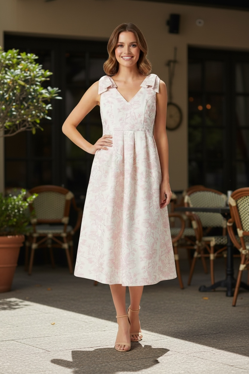 Dress- Pink & Crème Baroque