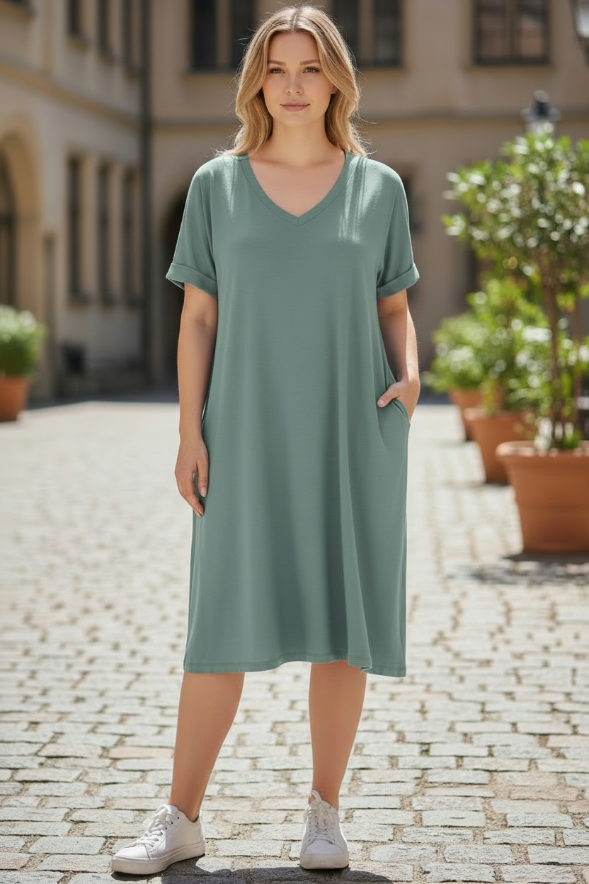Plus Size Dress With Pockets