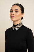 Leopard Print Beaded Collar