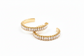 Two Toned Rhinestone Earrings