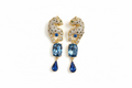 Blue & Silver Tiger Earrings
