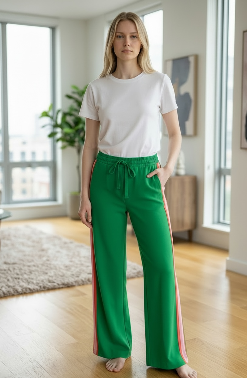 Stripe Pants- Green