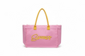 Sewn Rope Summer Letter Fringe Tote Bag
