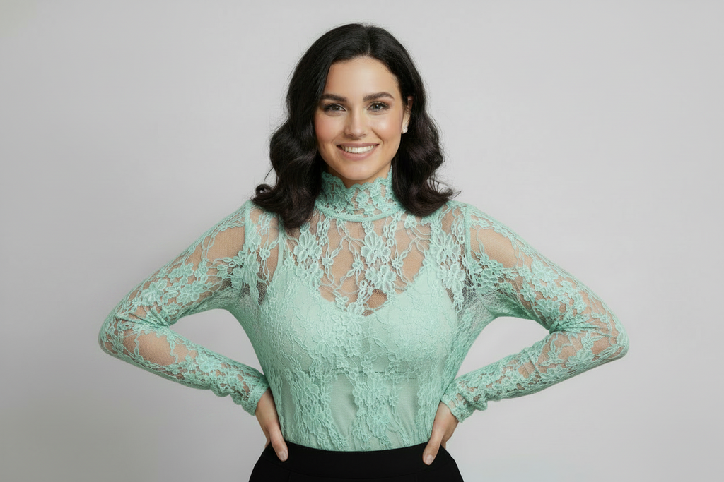 Mesh Floral Top