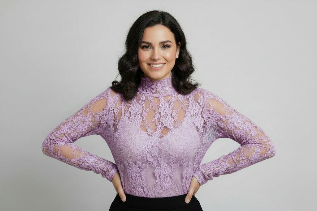 Mesh Floral Top