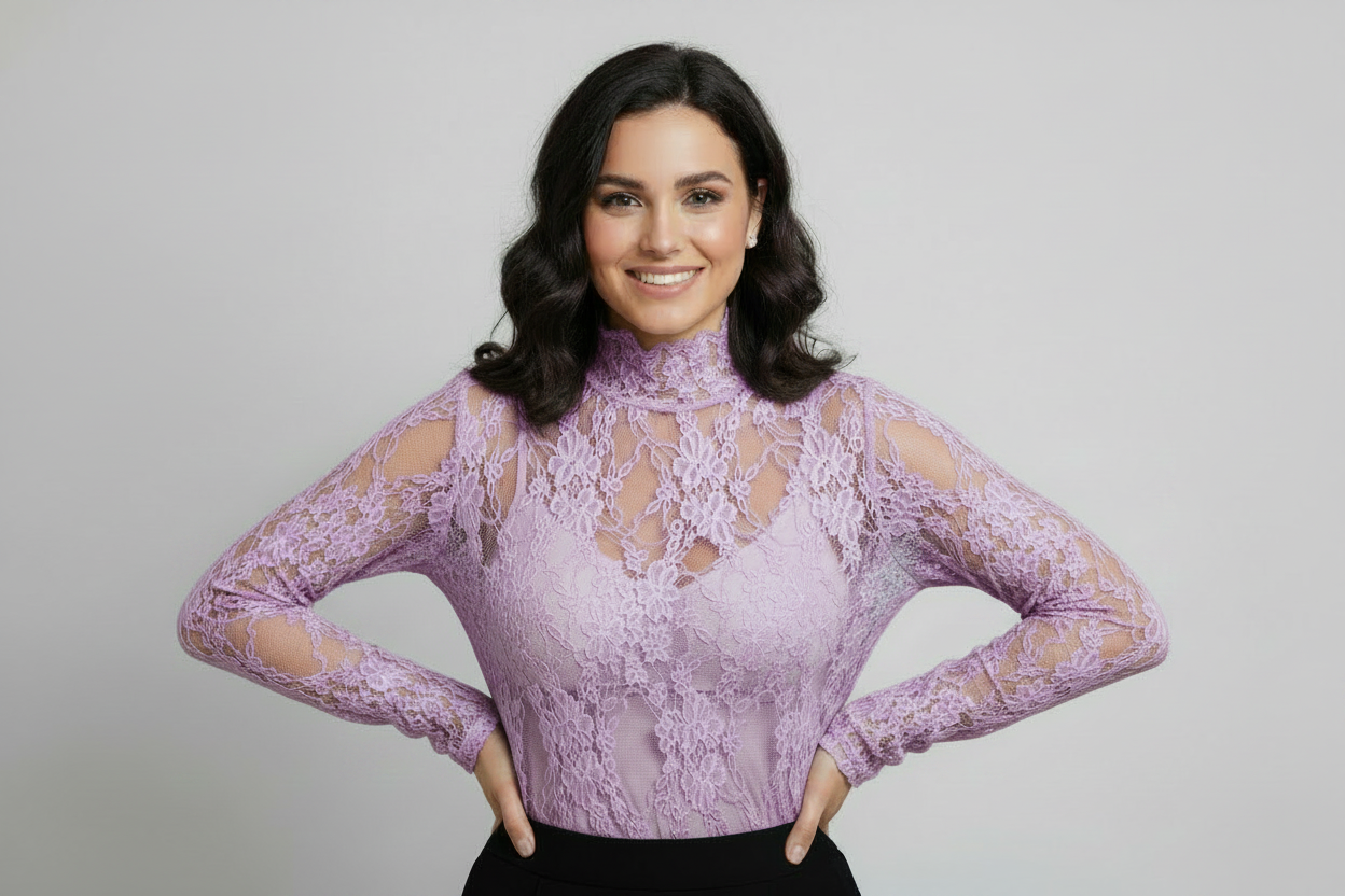 Mesh Floral Top