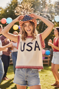 USA Graphic Knit Tank Top