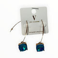 Crystal 2" Earring with Gold Fishhook