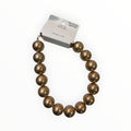 Gold Beaded 18" Necklace with Magnetic Closure