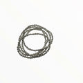 Set of 5 Silver Beaded Bracelets