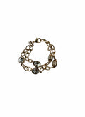 Gold Open Chain Double Layered Bracelet