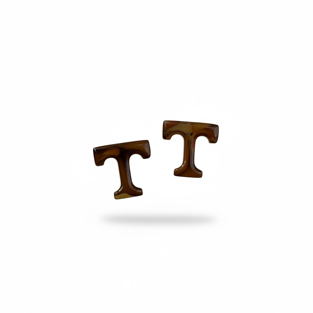University of Tennessee T Stud Earrings