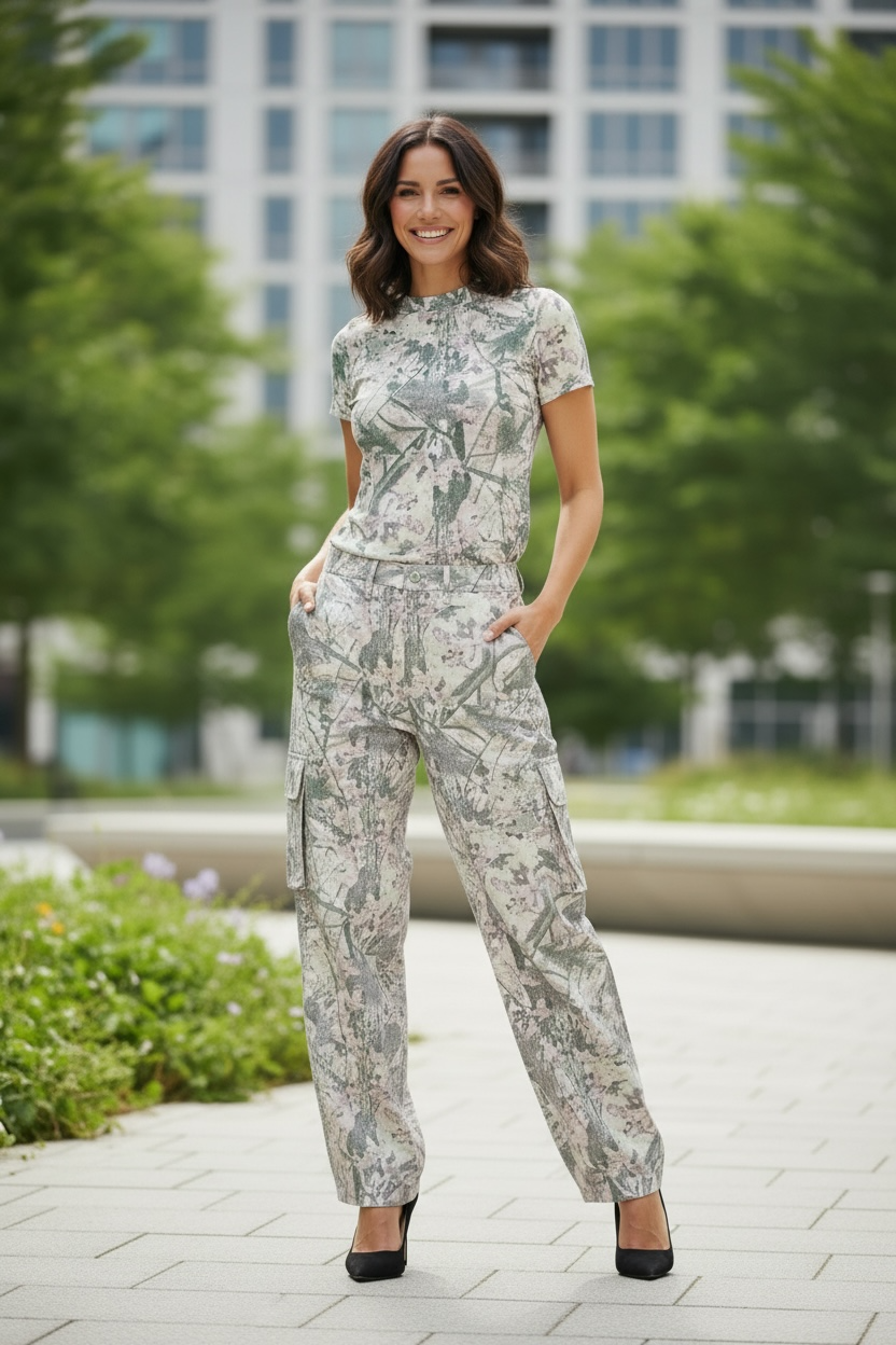 Camo Print Top