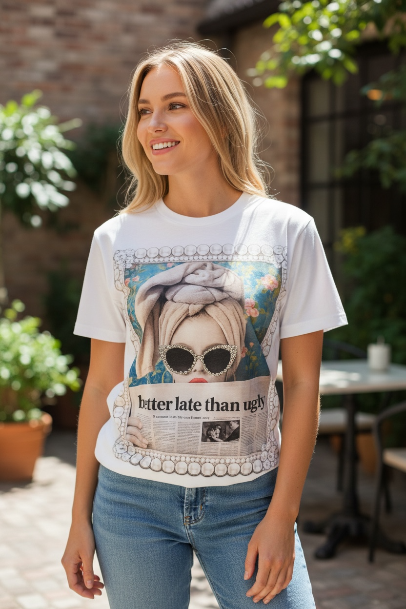 Better Late Than Ugly- Graphic Tee