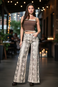 Python Print Wide Leg Jeans