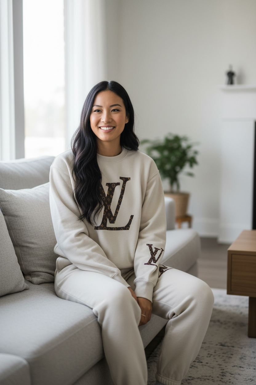 LV Sweatshirt- Tan
