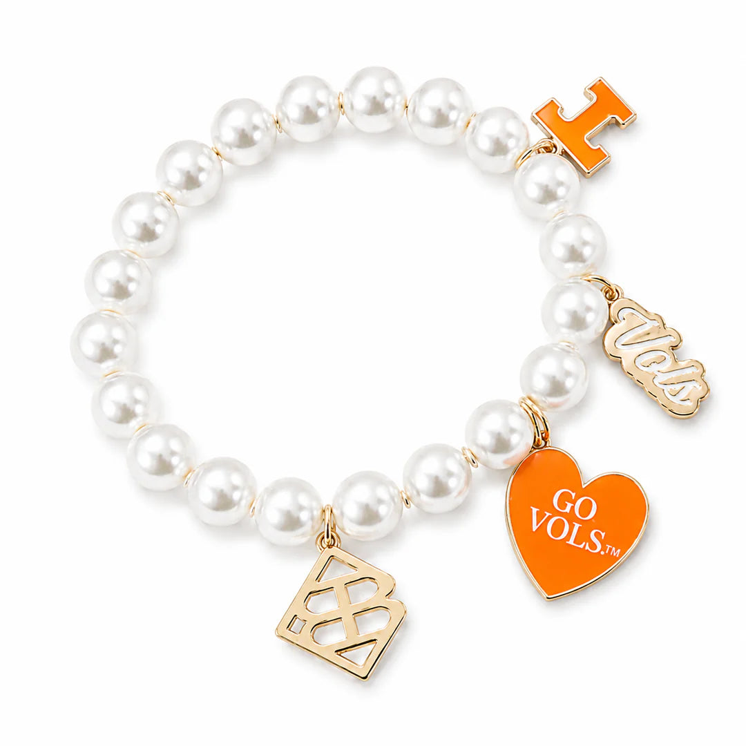 Tennessee Pearl Charm Bracelet