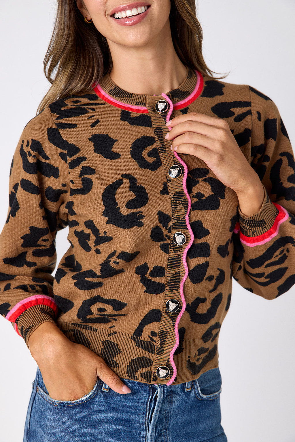 Colson Cardigan- Leopard