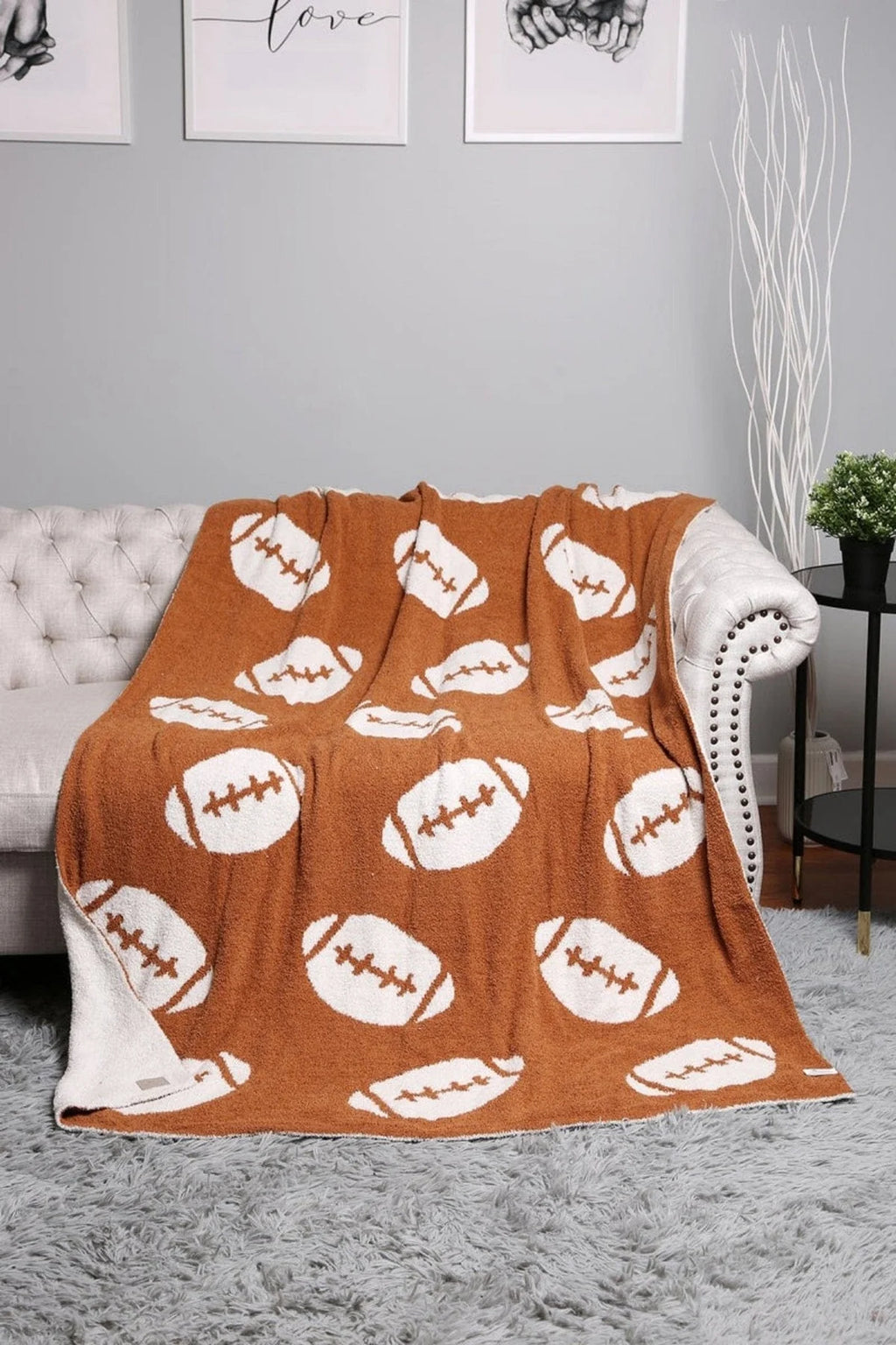 Super Lux Football Throw Blanket