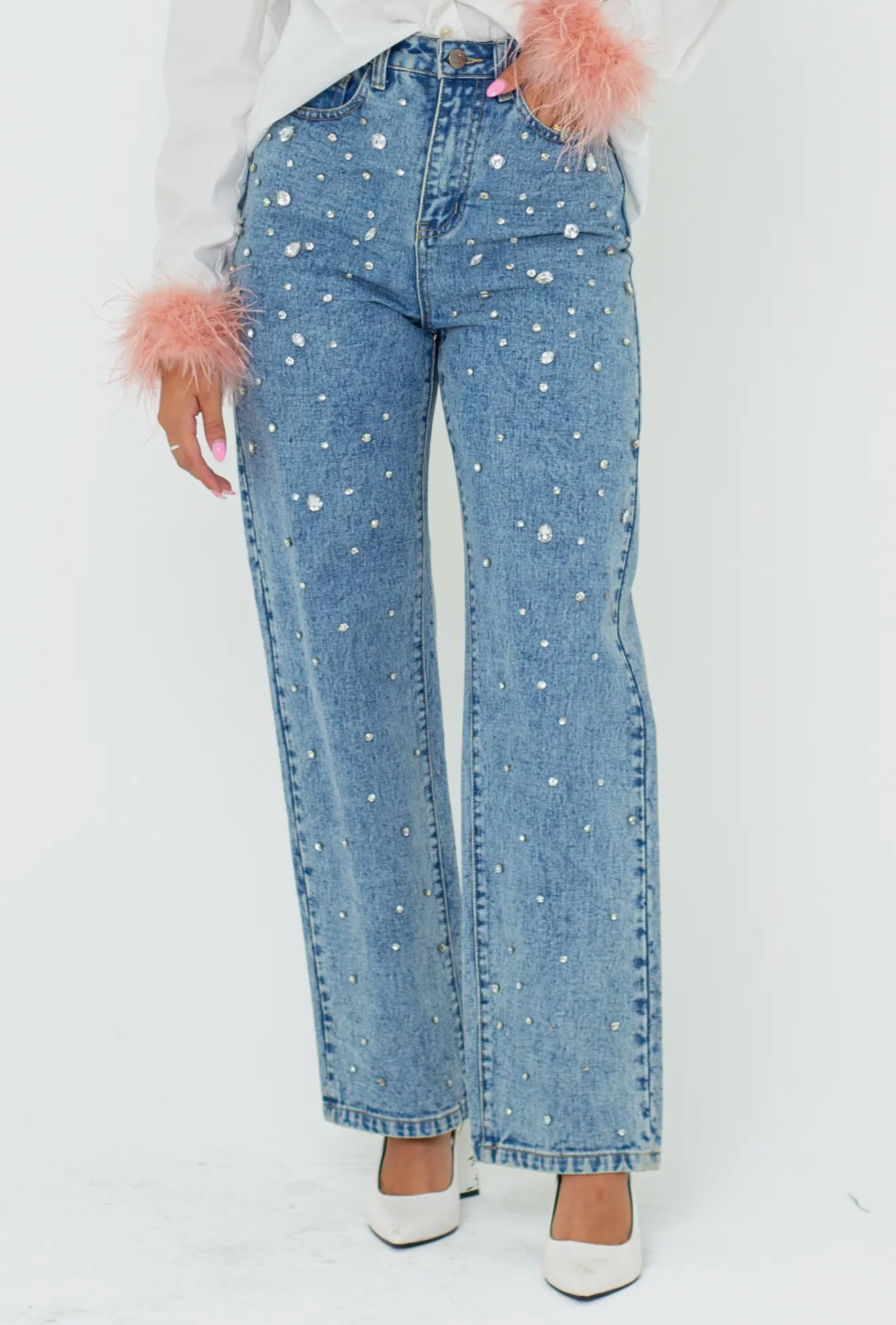 Harley Crystal Denim Jeans