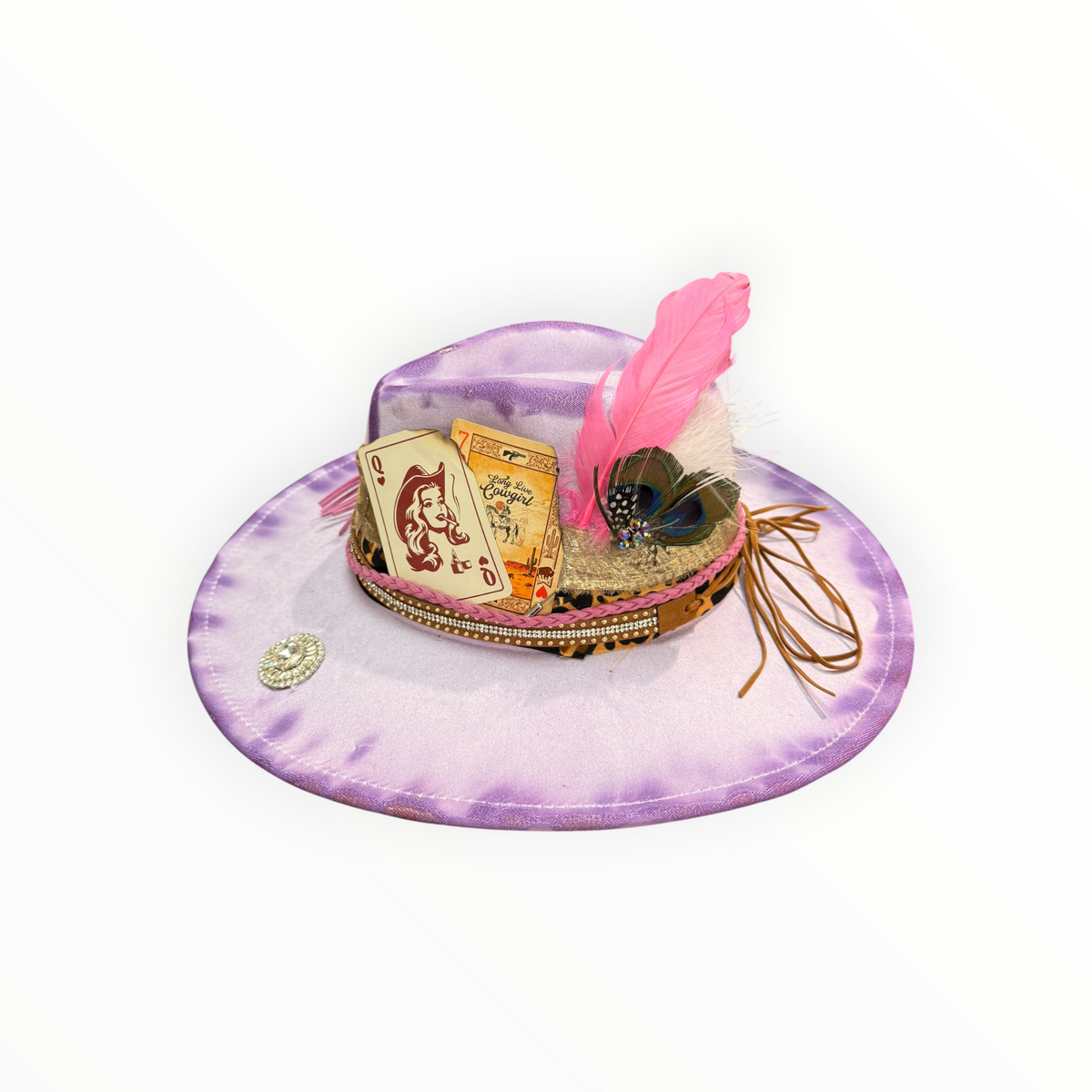 Custom KJ's Closet Cowboy Hat- Purple