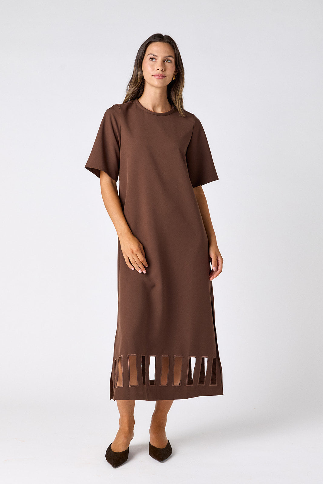Greyson Dress- Brown