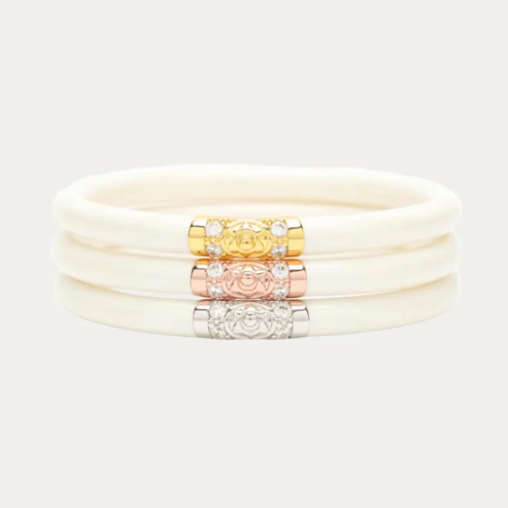 Ivory All Weather Bangles (Set of 3)