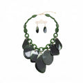Assorted Chunky Acrylic Necklace w/ Earrings