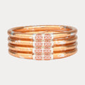 Peche & Silver All Weather Bangles (Set of 4)