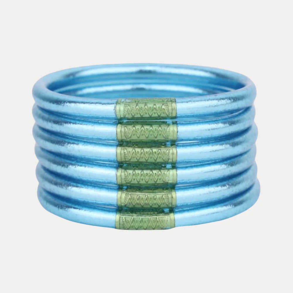 Azure All Weather Bangles (Set of 6)