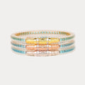 Aqua All Weather Bangles (Set of 3)